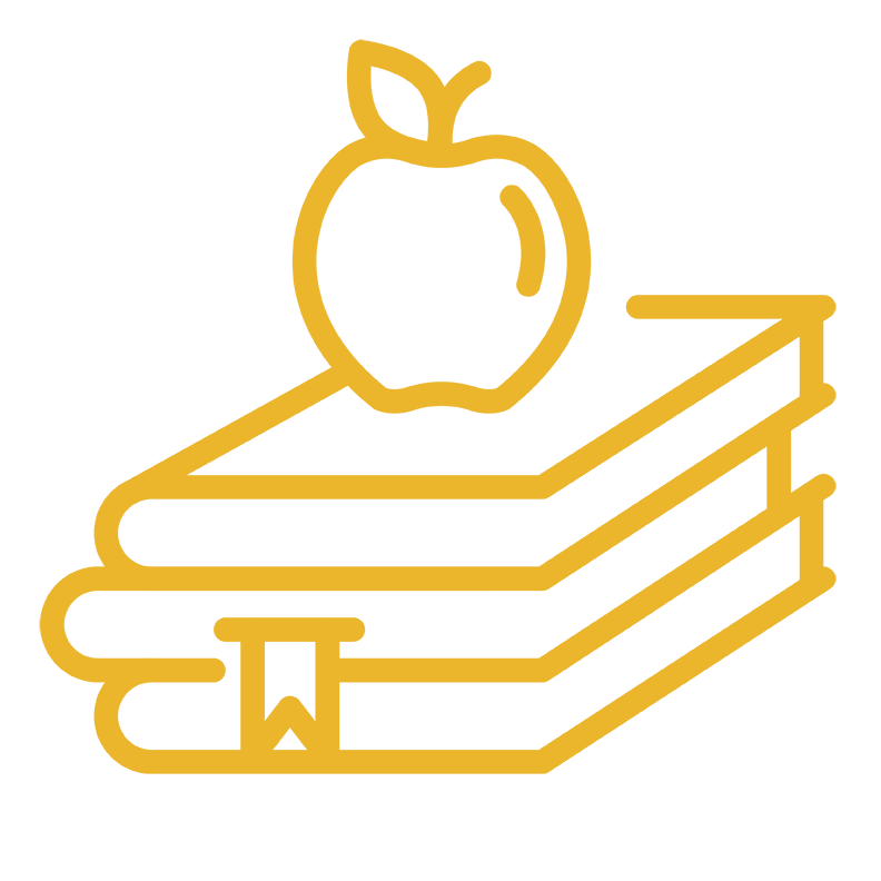 Books and Apple icon