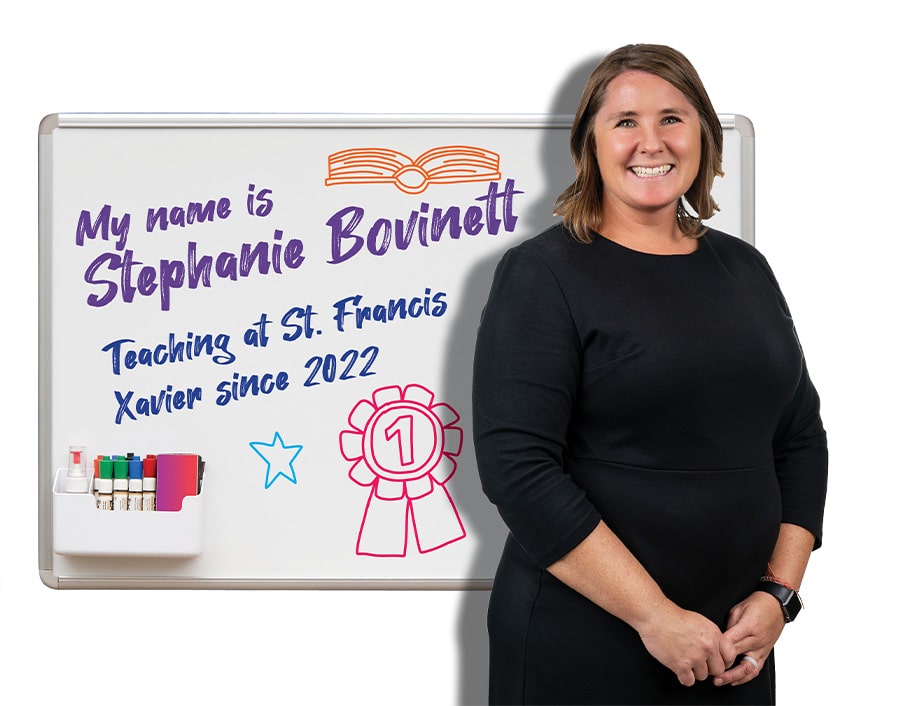 Stephanie Bovinett, Teaching at St. Francis Xavier since 2022