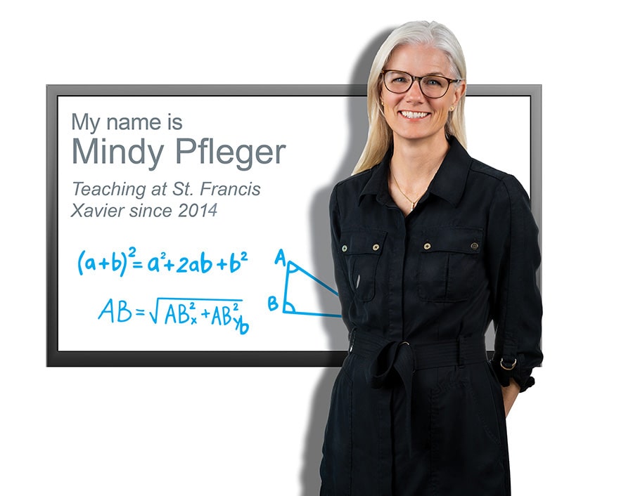 Mindy Pfleger, Teaching at St. Francis Xavier since 2014