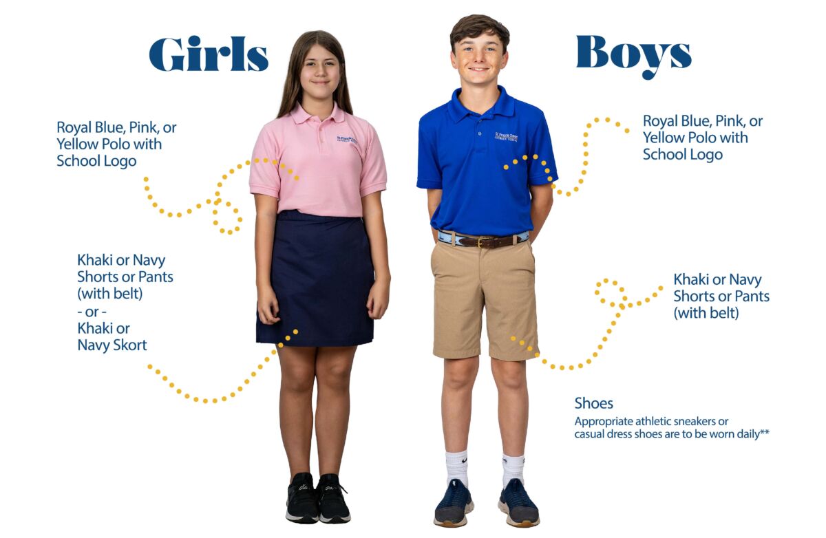 Uniforms | St. Francis Xavier Catholic School