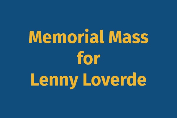 Memorial Mass for Lenny Loverde