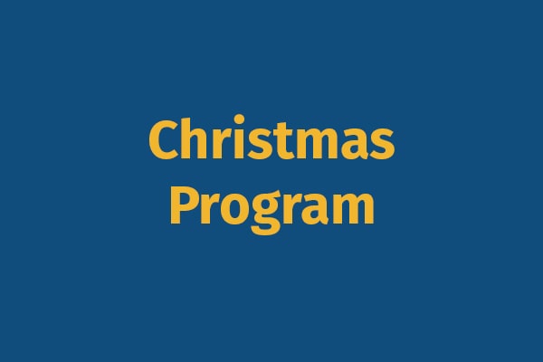 Christmas program